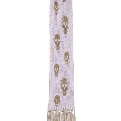 Alexander Mcqueen Purple & Green Skull Scarf