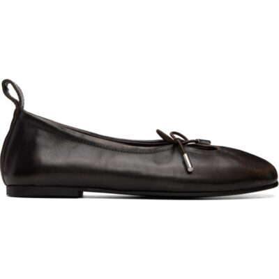 Alohas Brown Rosalind Vintage Effect Ballerina Flats