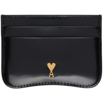 AMI Paris Black Paris Paris Card Holder