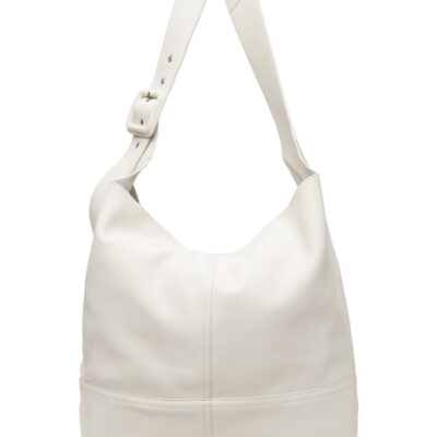 AMI Paris White Taurillon Leather Etienne Crossbody Bag