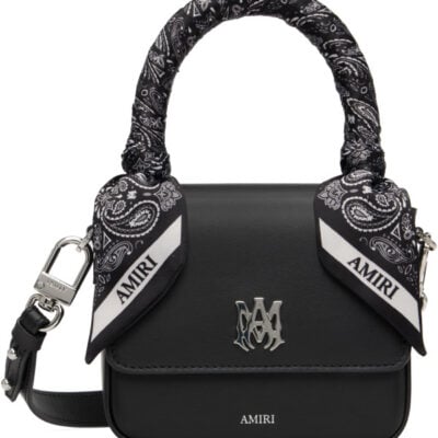 Amiri Black Micro MA Bag