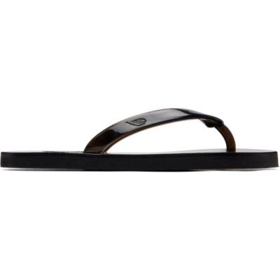 Ancient Greek Sandals Black Saionara Jelly Flip-Flops