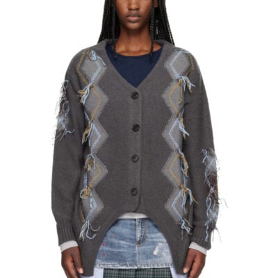 Andersson Bell Gray Gartered Argyle Cardigan