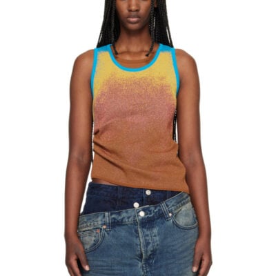 Andersson Bell Multicolor Airbrush Asym Tank Top