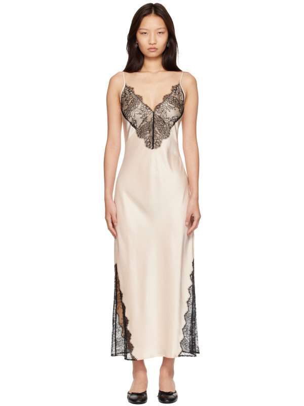 Anine Bing Beige Judy Maxi Dress