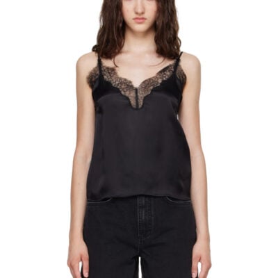 Anine Bing Black Mael Camisole