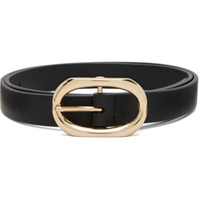 Anine Bing Black Small Signature Link Belt
