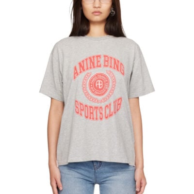 Anine Bing Gray Cade Collegiate T-shirt