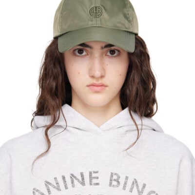 Anine Bing Khaki Jeremy 'AB' Baseball Cap