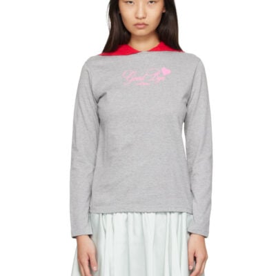 Ans Dostoevner Gray Long Sleeve T-shirt