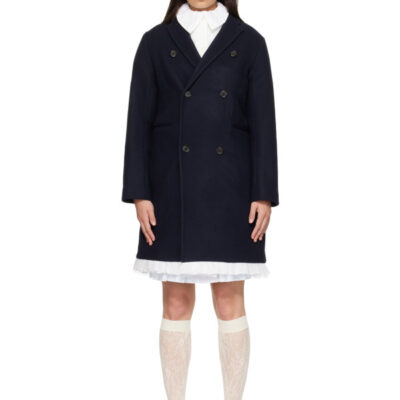 Ans Dostoevner Navy Double Coat