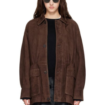 Arma Brown Maeve Suede Field Jacket