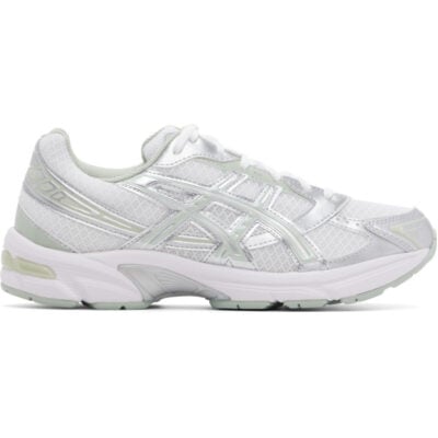 Asics White & Green Gel-1130 Sneakers