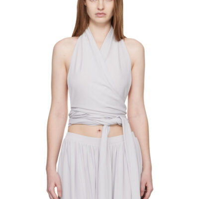 Aya Muse Gray Aelir Top