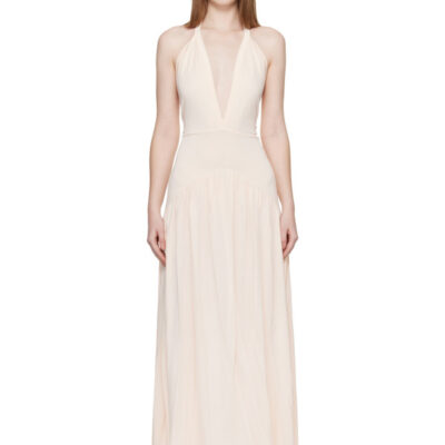 Aya Muse Off White Ola Midi Dress