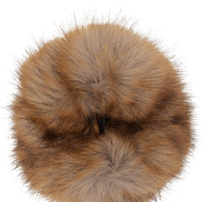 Balenciaga Beige Holli Faux Fur Scrunchie