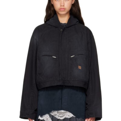 Balenciaga Black Cropped Jacket