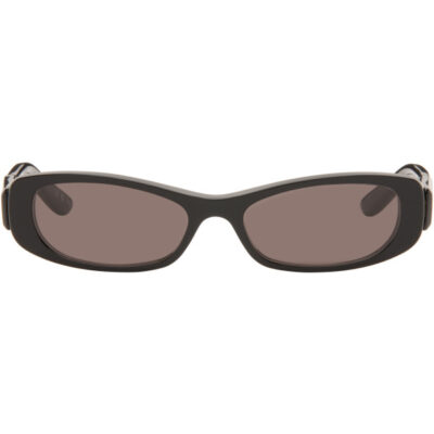 Balenciaga Black Rectangular Sunglasses