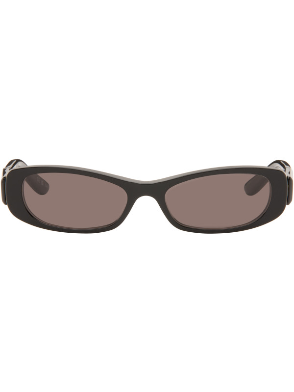 Balenciaga Black Rectangular Sunglasses