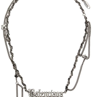 Balenciaga Typo Destroyed Necklace