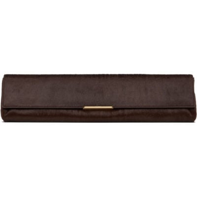 Balmain Brown Long Clutch