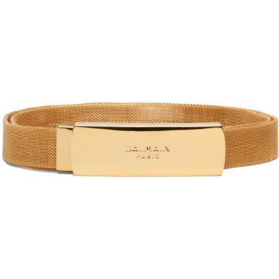 Balmain Gold Braided Brass Belt