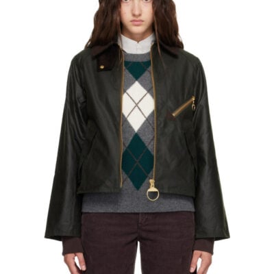 Barbour Green Arlene Waxed Jacket