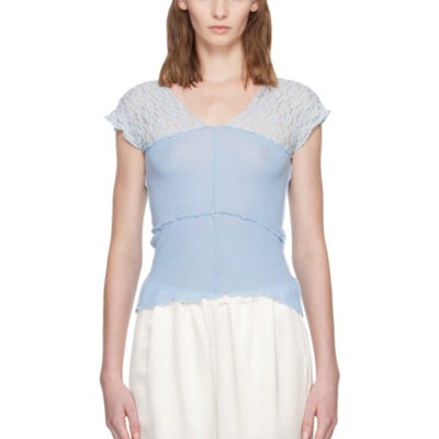Baserange Blue Nehru T-shirt