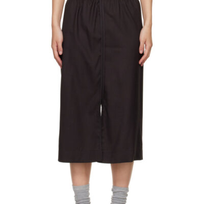 Baserange Brown Dadar Midi Skirt