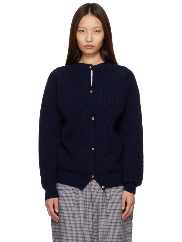 Baserange Navy Mea Cardigan