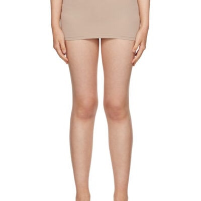 Binya Taupe Retorno Miniskirt