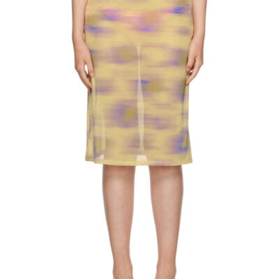 Binya Yellow Coco Midi Skirt