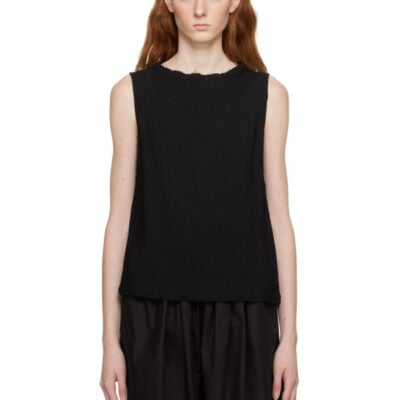 Bite Studios Black Raw Tank Top