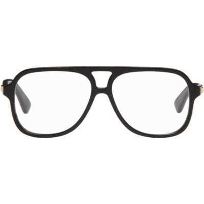 Bottega Veneta Black Slim Ribbon Glasses