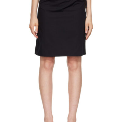 Brooke Callahan Black Straight Midi Skirt