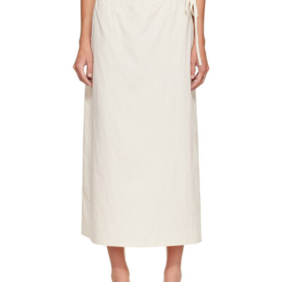 Brooke Callahan Off-White Column Maxi Skirt