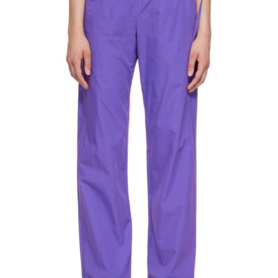 Brooke Callahan Purple Tie Lounge Pants