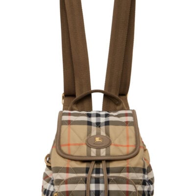 Burberry Beige Mini Horseshoe Backpack