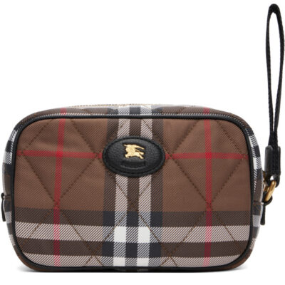 Burberry Brown Horseshoe Pouch