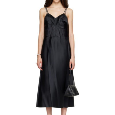 Calvin Klein Collection Black Fia Midi Dress