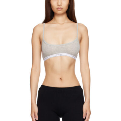 Calvin Klein Collection Gray Sienna Deconstruced Bra
