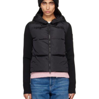 Canada Goose Black HyBridge Wide Tonal Disc Down Jacket