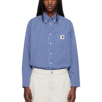 Carhartt WIP Navy L/S Groff Shirt