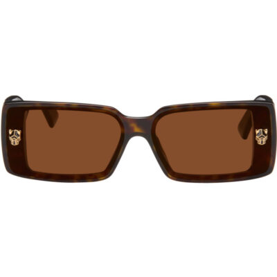 Cartier Brown 'Panthère de Cartier' Sunglasses