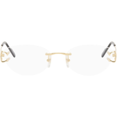 Cartier Gold Signature C Cat Eye Metal Glasses