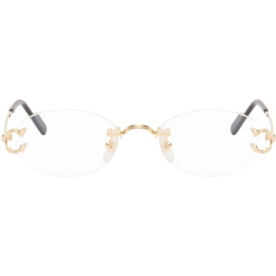 Cartier Gold Signature C Optical Frame Glasses
