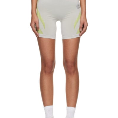 Casablanca Gray & Green Seamless Shorts