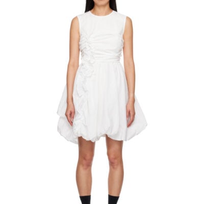Cecilie Bahnsen White Olivia Minidress