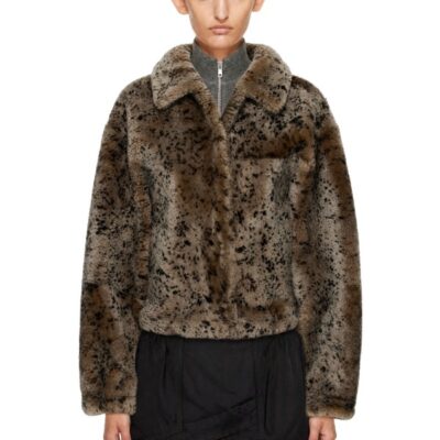 Charlotte Knowles SSENSE Exclusive Beige Ares Reversible Shearling Coat