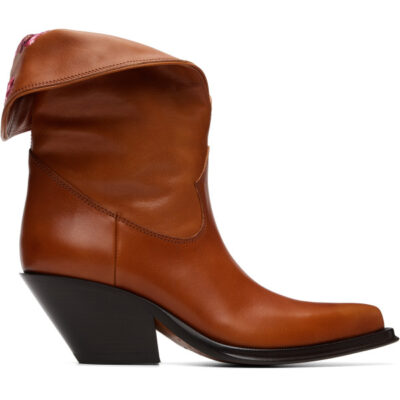Chloé Brown Azelan Ankle Boots
